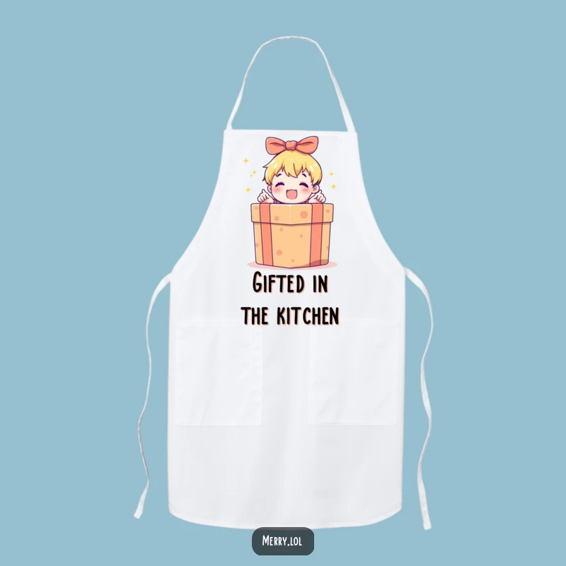 Funny Gift Box Opening Apron: Cook with Joyful Surprise!