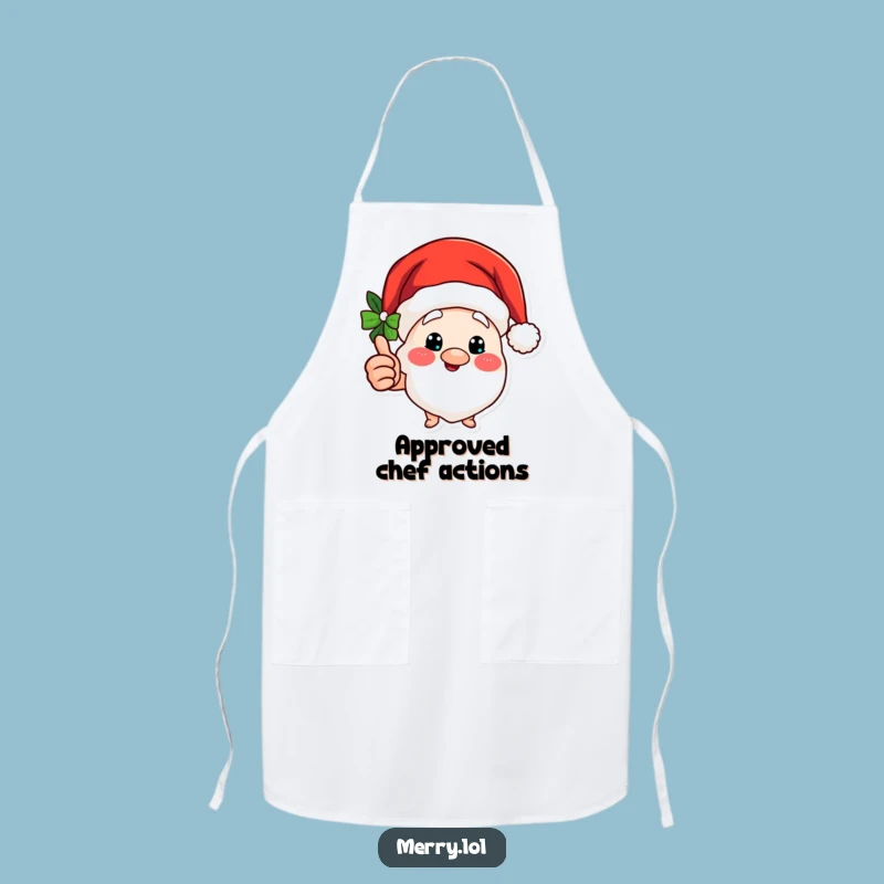 Funny Santa Hat Apron: Hilarious Holiday Cooking and Cheer Accessory