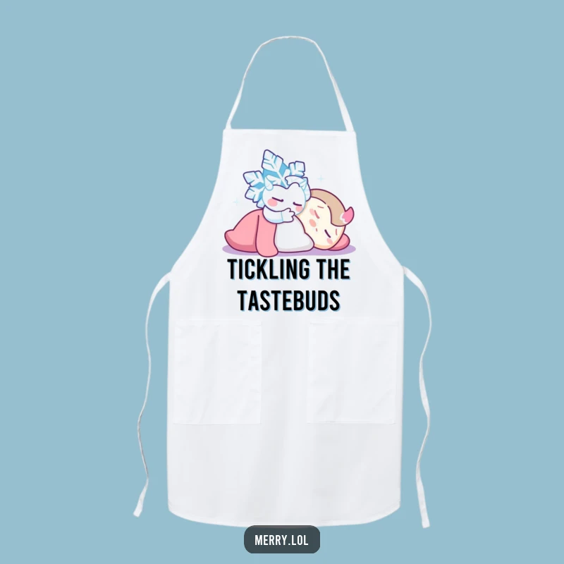 Funny Snowflake Tickle Apron: Cook Up Some Winter Fun in the Kitchen