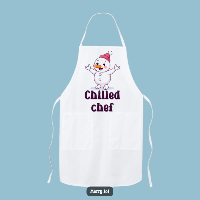 Funny Snowman Jig Apron: Wintry Kitchen Fun, Perfect Funny Gift for Winter Bakers