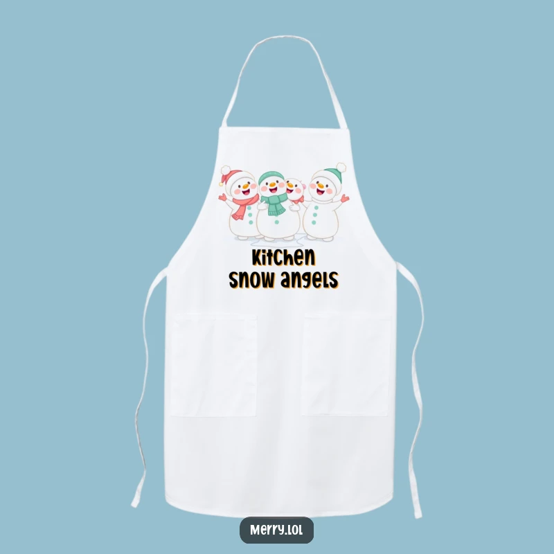 Funny Snowman Singing Apron: Kitchen Melodies for Cheerful Cooks Gift