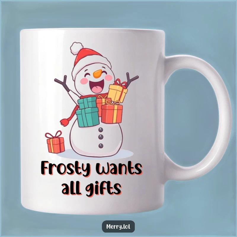 Funny Snowman Gift Stacker Mug: Hilarious Holiday Cheer for Christmas Mornings