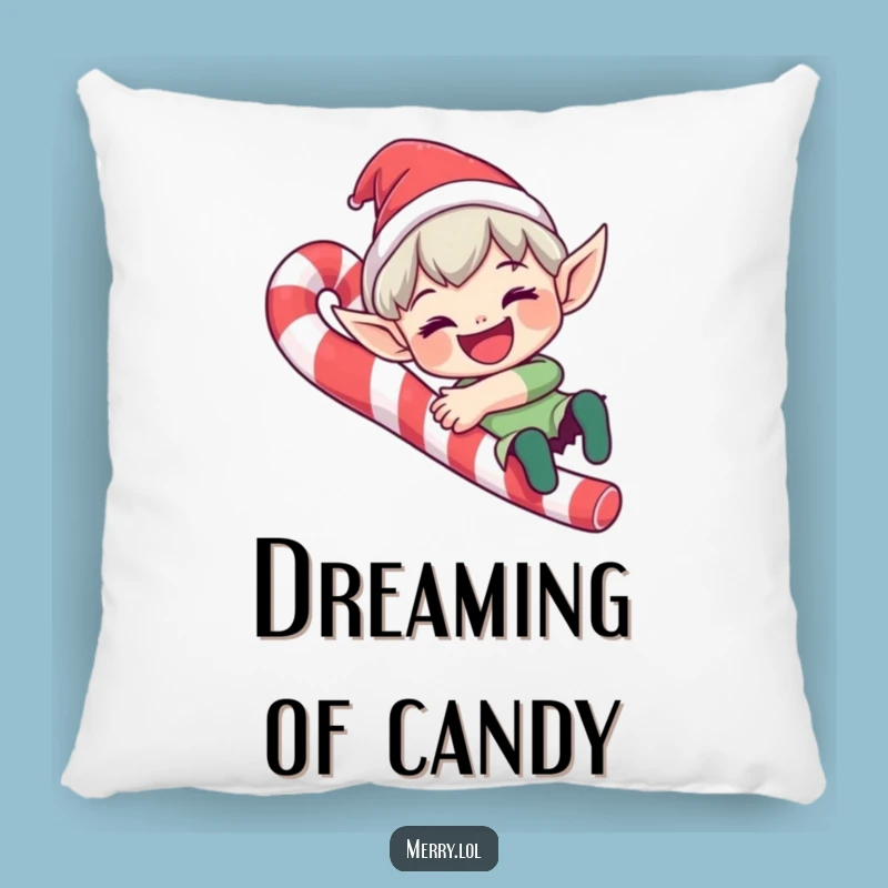 Funny Elf Candy Cane Pillow: Soft Comfort, Festive Fun, Ideal Funny Gift for Cozy Christmas Vibes