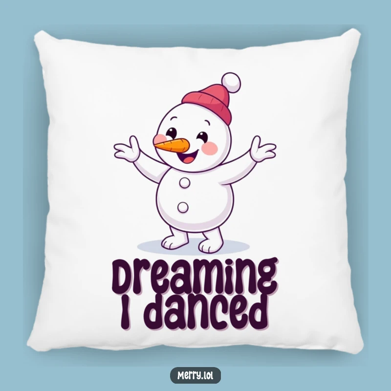 Funny Snowman Jig Pillow: Soft Comfort, Winter Fun, Ideal Funny Gift for Cozy Seating
