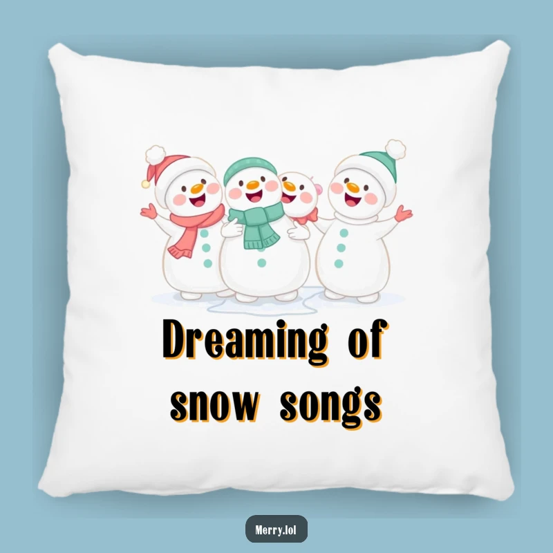 Funny Snowman Singing Pillow: Cozy Comfort for Winter Nights Gift