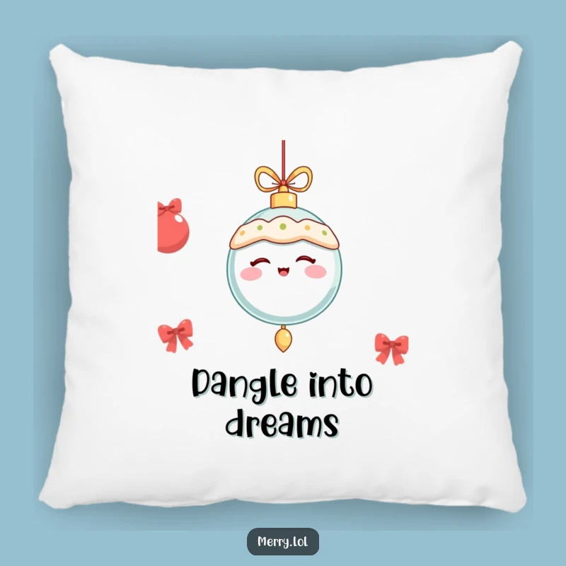 Funny Winking Ornament Pillow: Cozy Comfort for Festive Nights Gift