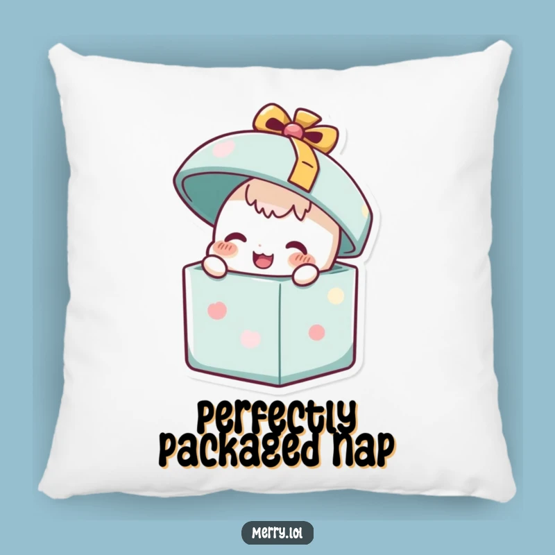 Funny Happy Present Pillow: Cuddle Up with a Gift of Joy