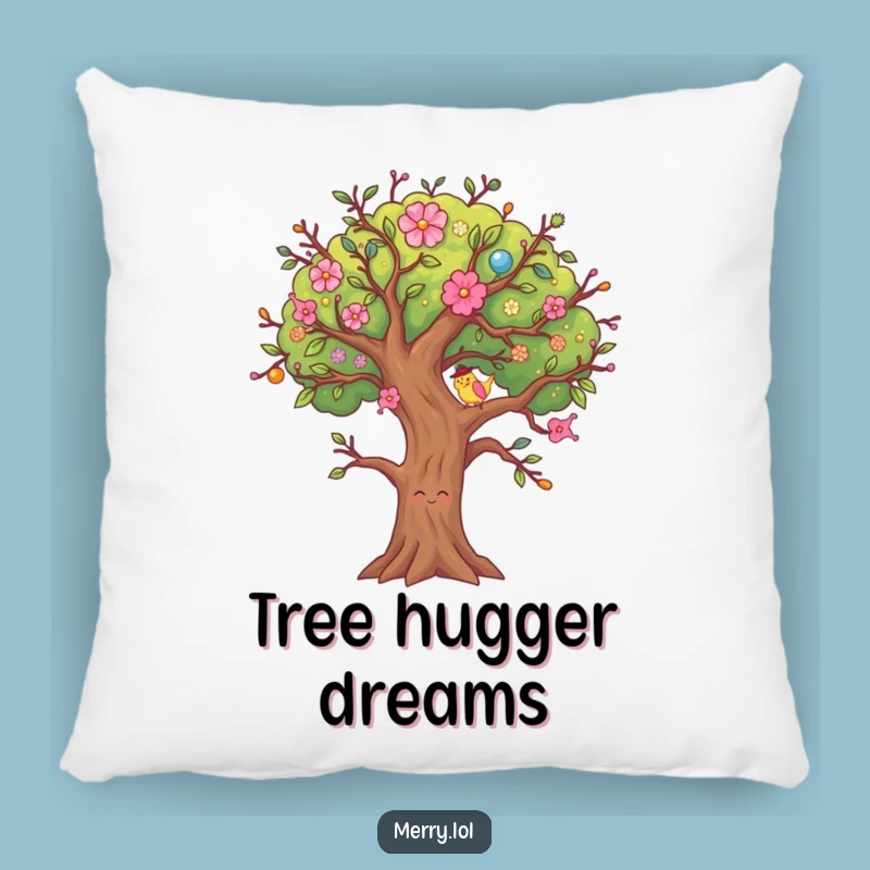 Funny Tree Wiggle Pillow, Cozy Holiday Character Cushion, Comfy & Funny Gift