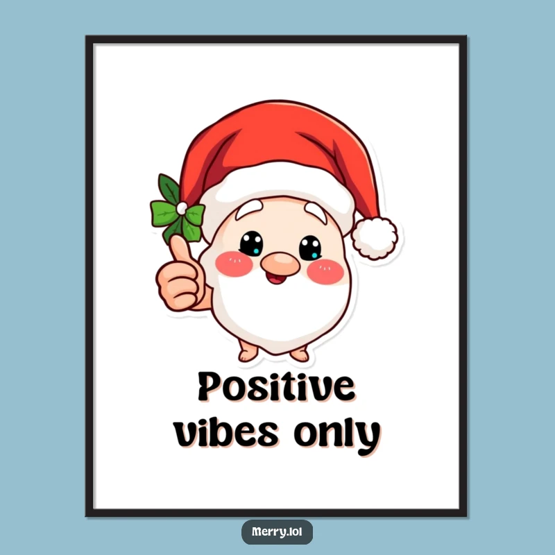 Funny Santa Hat Digital Art: Hilarious Holiday Decor with Jolly Approval