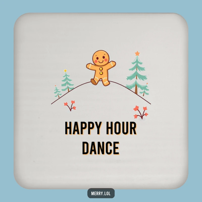 Funny Gingerbread Jig Coasters: Protect Surfaces with Sweetness