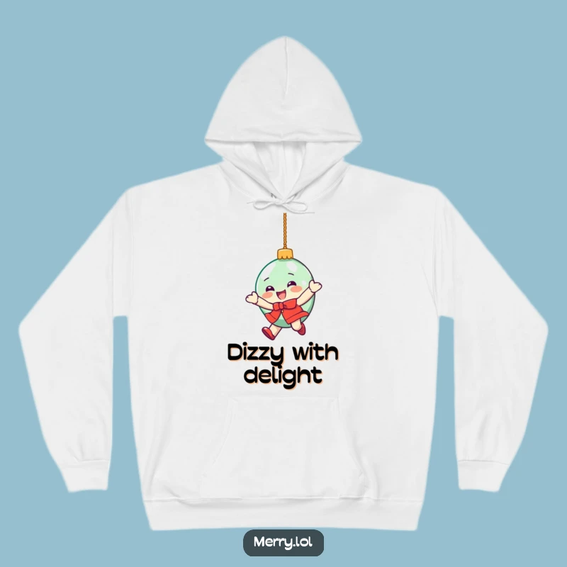 Funny Ornament Spin Hoodie: Cozy Holiday Cheer for Festive Days