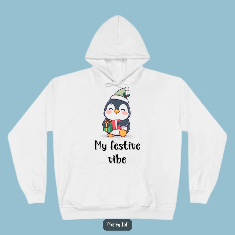 Funny Penguin Gift Hoodie: Cozy Comfort, Festive Spirit, Perfect Funny Gift for Winter Days