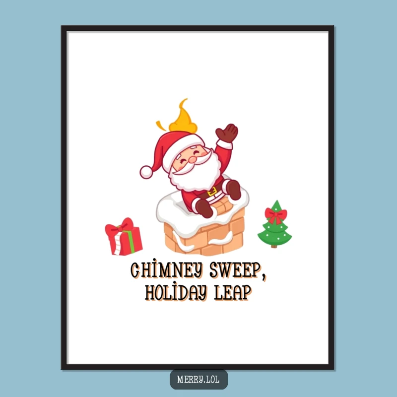 Free Printable Santa Wall Art: Funny Christmas Downloadable Decor for Your Home