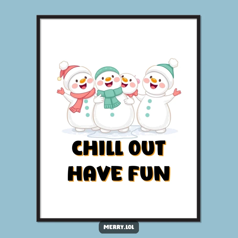 Free Printable Snowman Wall Art: Singing Snowmen Downloadable Decor for Cozy Spaces!
