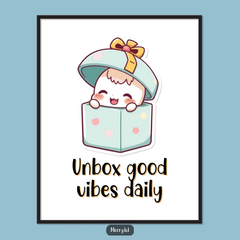 Free Printable Wall Art: Happy Present Pop Funny Downloadable Decor