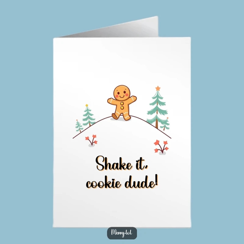 Free Printable Gingerbread Birthday Card: Dancing Fun for a Sweet Day