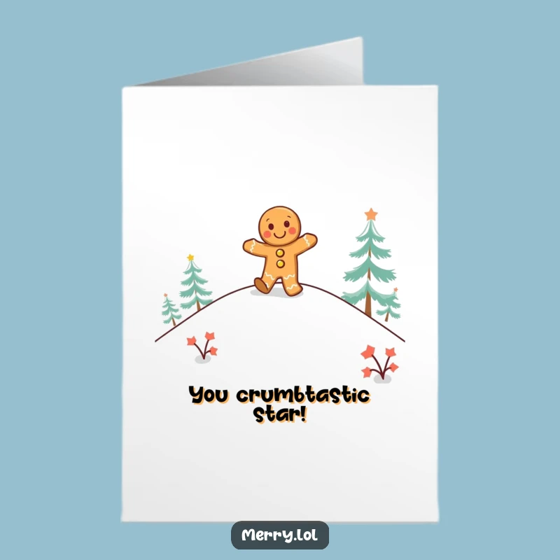 Free Printable Gingerbread Congrats Card: Jig into Victory with Joy