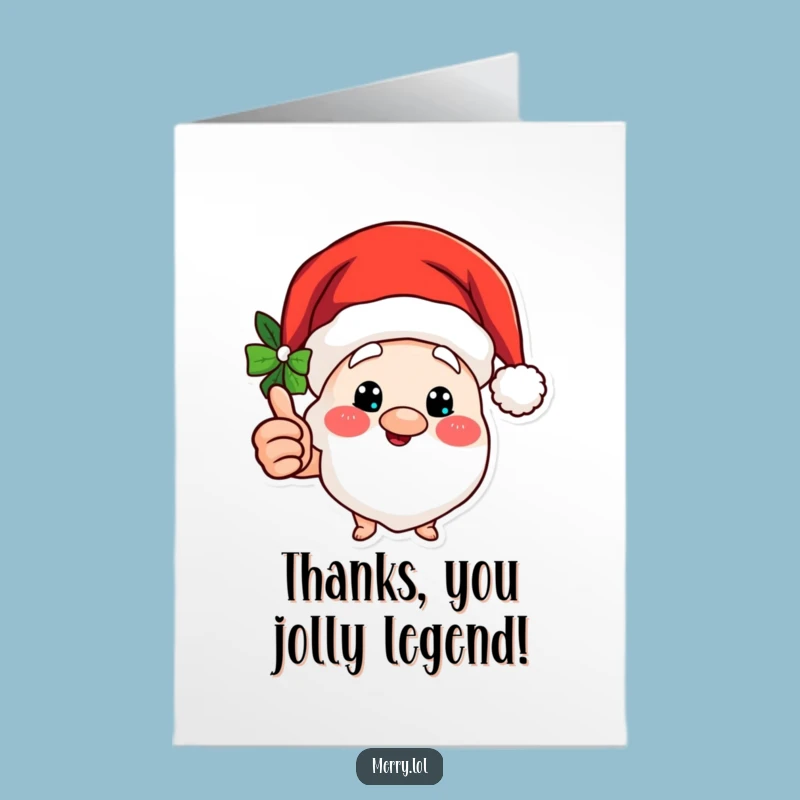 Free Printable Thank You Card: Jolly Santa Hat, Fun Downloadable Gratitude!