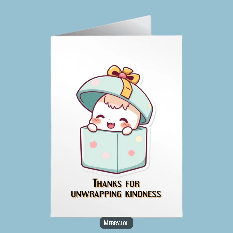 Free Printable Thank You Card: Happy Present Pop Funny Gratitude Downloadable