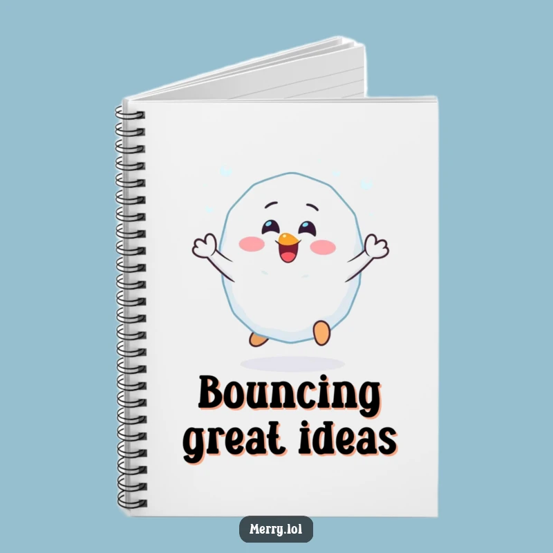 Funny Cheerful Snowball Notebook: Jot Down Your Winter Adventures