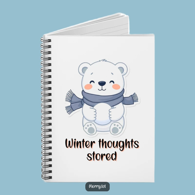 Funny Polar Bear Notebook: Jot Down Your Winter Ideas