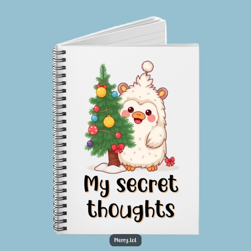 Funny Yeti Christmas Notebook: Hilarious Journal for Holiday Adventures