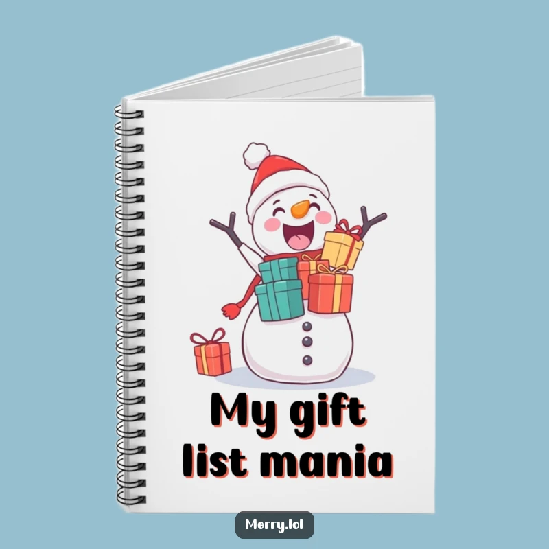 Funny Snowman Gift Stacker Notebook: Hilarious Journal for Holiday Ideas