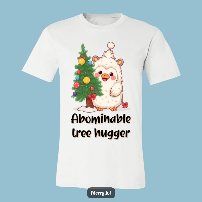 Funny Yeti Christmas T-Shirt: Hilarious Hide-and-Seek Holiday Fun Tee