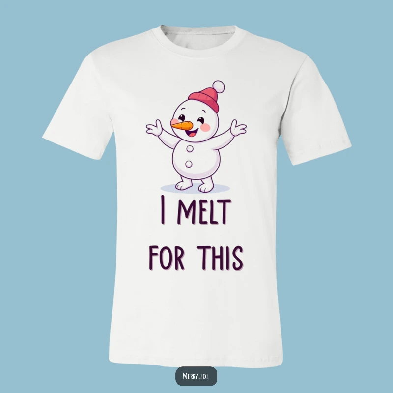 Funny Snowman Jig T-Shirt: Clumsy Dance Design, Ideal Funny Gift for Winter Enthusiasts