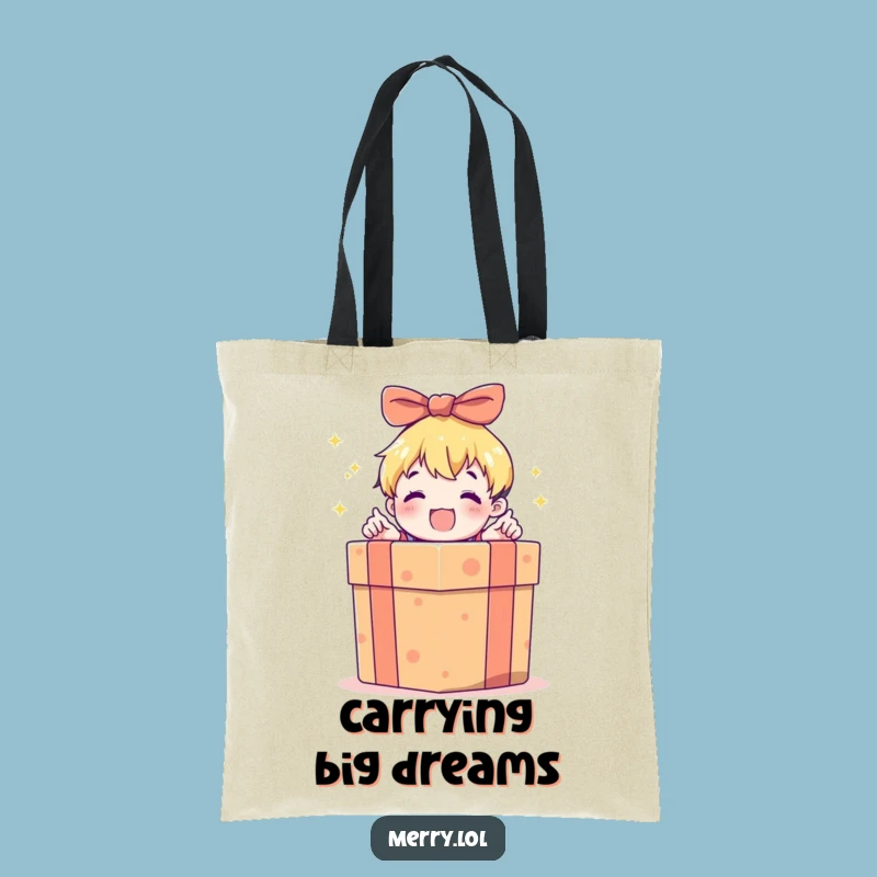 Funny Gift Box Opening Tote Bag: Carry Your Gifts and Smiles!