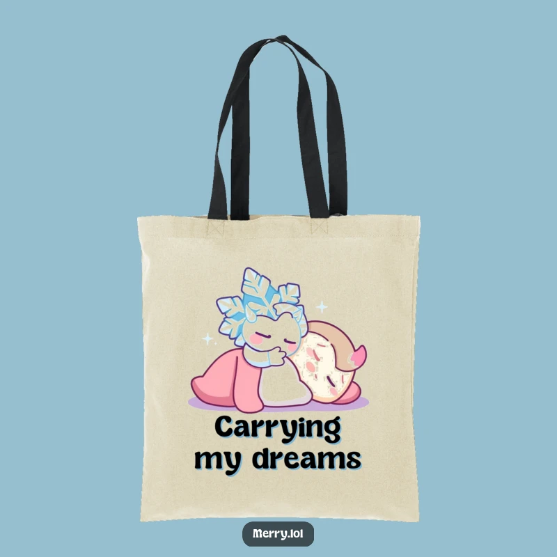 Funny Snowflake Tickle Tote Bag: Carry Your Playful Winter Spirit