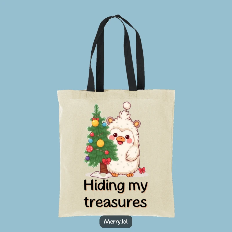 Funny Yeti Christmas Tote Bag: Hilarious Holiday Haul Companion